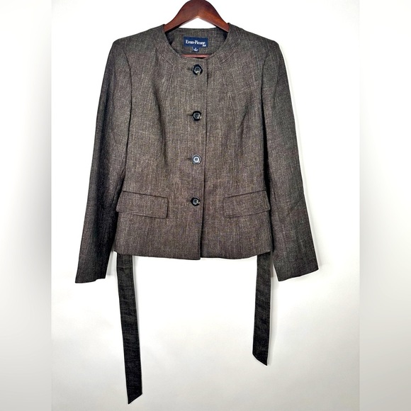 Evan Picone ~ Gunmetal color suit jacket size 6 - Picture 1 of 11